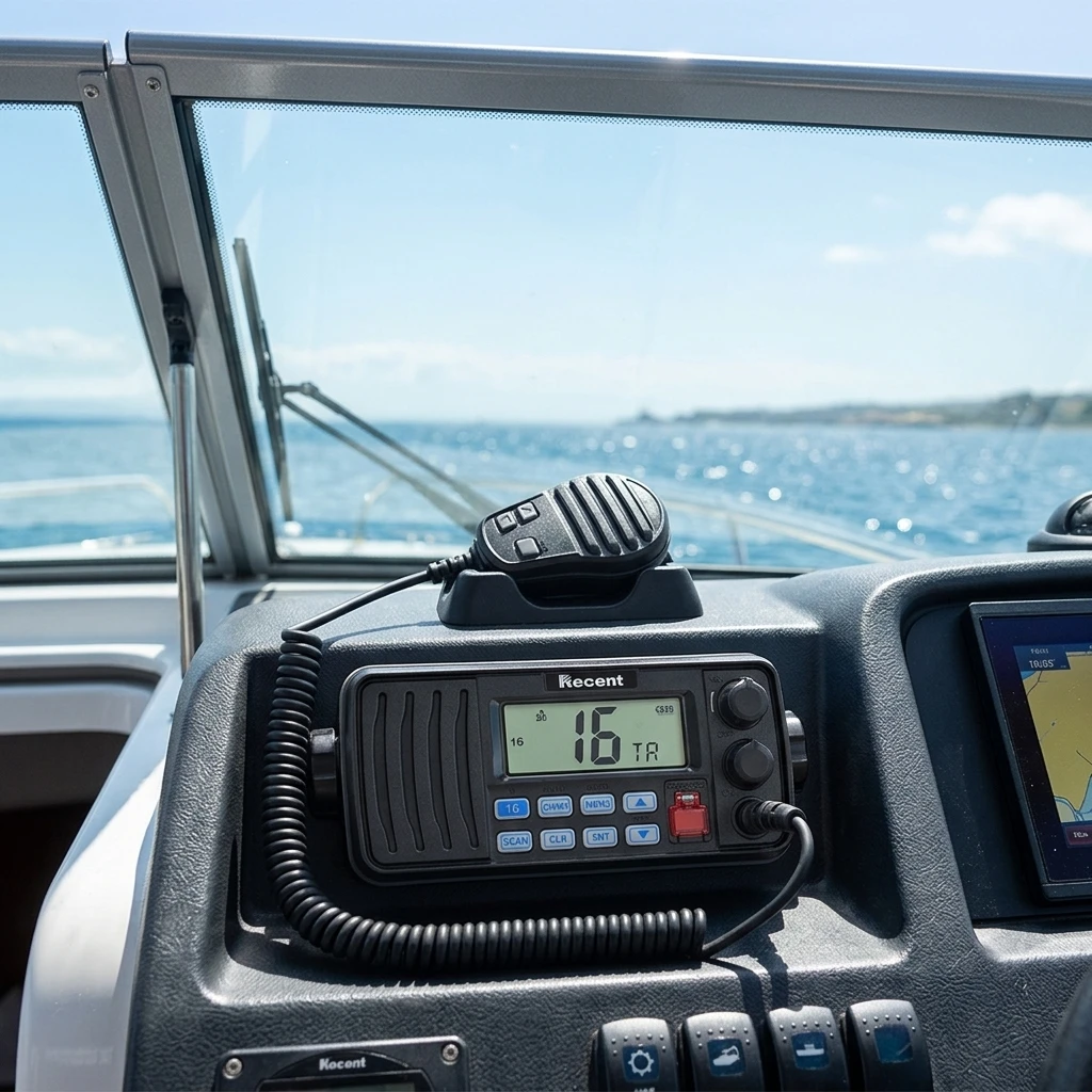 Recent RS-508M VHF Marine Car Radio Transceiver 25W 40-50km Range -20~+60 Wide Temp Stable IPX7 Waterproof Vibration Draining