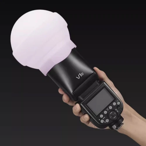 Lapgood AK-R22 cúpula difusora de fotografía de silicona plegable para Flashes de la serie V1 fotografía AD100PRO AD200PRO