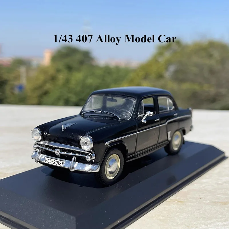 1/43 Moskvich 407 Diecast Simulation Alloy Car Model Classic Static Display Toy For Children Gifts