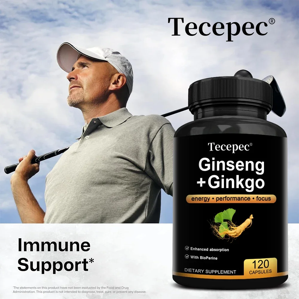 

Ginkgo Supplement-with Ginseng, Memory and Learning, Promotes Brain Health, Improves Clarity, Improves Concentration Supplement