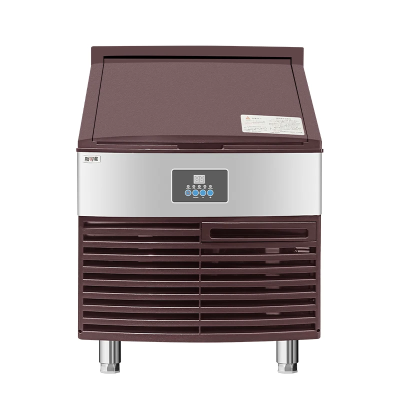 40kg/24H Commercial Ice Maker Machine 88lbs Stainless Steel Clear Cube Ice Maker for Bar Restaurant Cafe Hotel