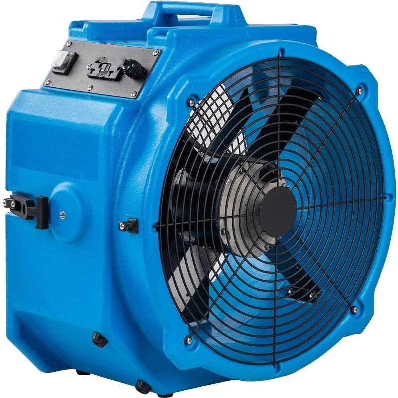 AM25AX 2-Speed 1/4 4000 CFM 18 بوصة منفاخ محرك الهواء بمروحة محورية مع مبيت قالب Roto لاستعادة أضرار المياه، Ai