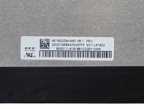 

NE160QDM-N62 16.0'' Laptop LCD Screen Display Panel Matrix 2560*1600 EDP 40 Pins
