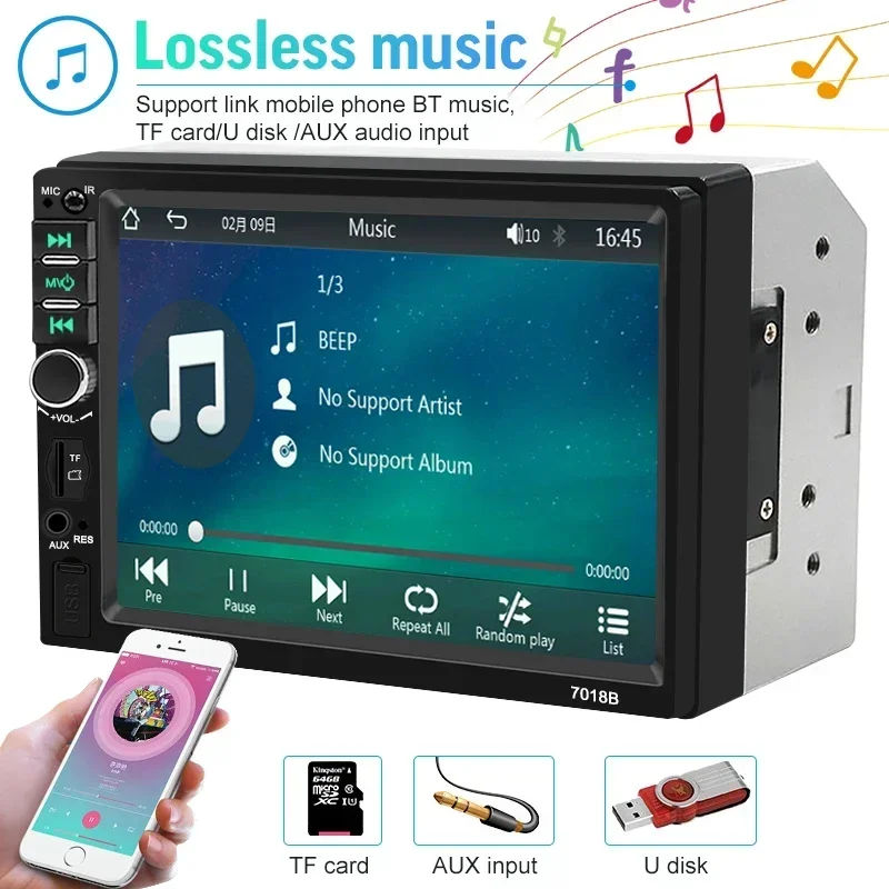 Dropshipping Universal 2 din Car Multimedia Player Autoradio 2din Stereo 7