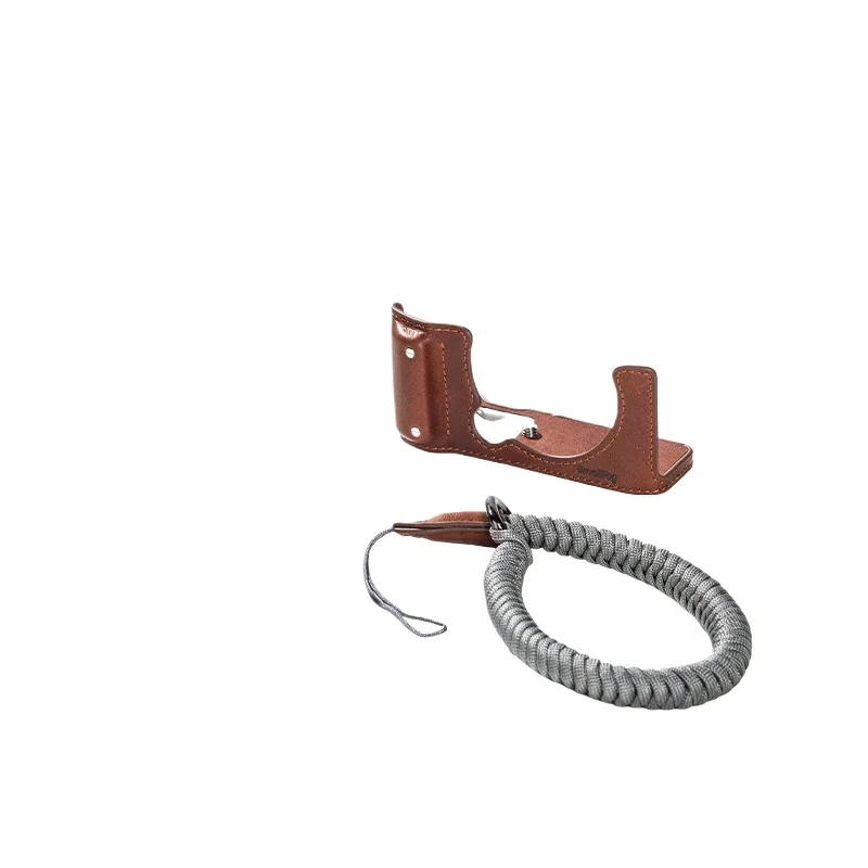 

Suitable for Fuji X-M5 camera L-type baseplate hot shoe cover wristband, leather camera leather case rabbit cage accessories