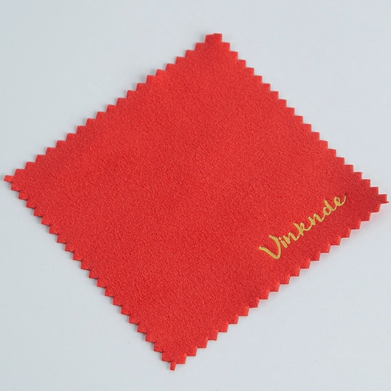 Wytłaczane LOGO na zamówienie, 100 sztuk, 8*8 cm, srebrne polerki w torebkach OPP, materiał do czyszczenia srebrnej biżuterii, niebieska mikrofibra, materiał zamszowy.