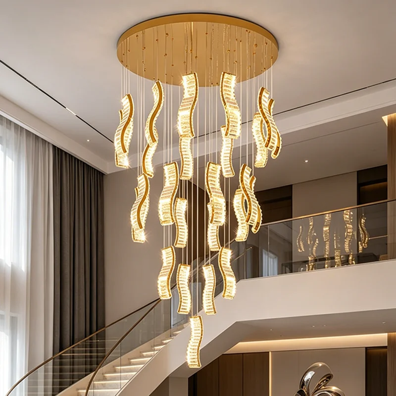Home Decoration Pendant Lights, Luxury Crystal Living Room Chandelier, Bedroom Pendant Lamp, Ceiling Light, Indoor Lighting