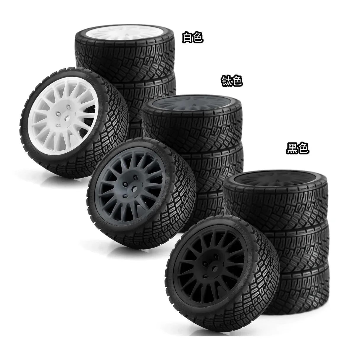 

4Pcs/Set 1/10 RC Racing Car Tires On Road Tyre Wheel For Tamiya TT01 TT02 XV01 TA06 PTG-2 HPI WR8 HSP /10 RC Car Upgrades Parts