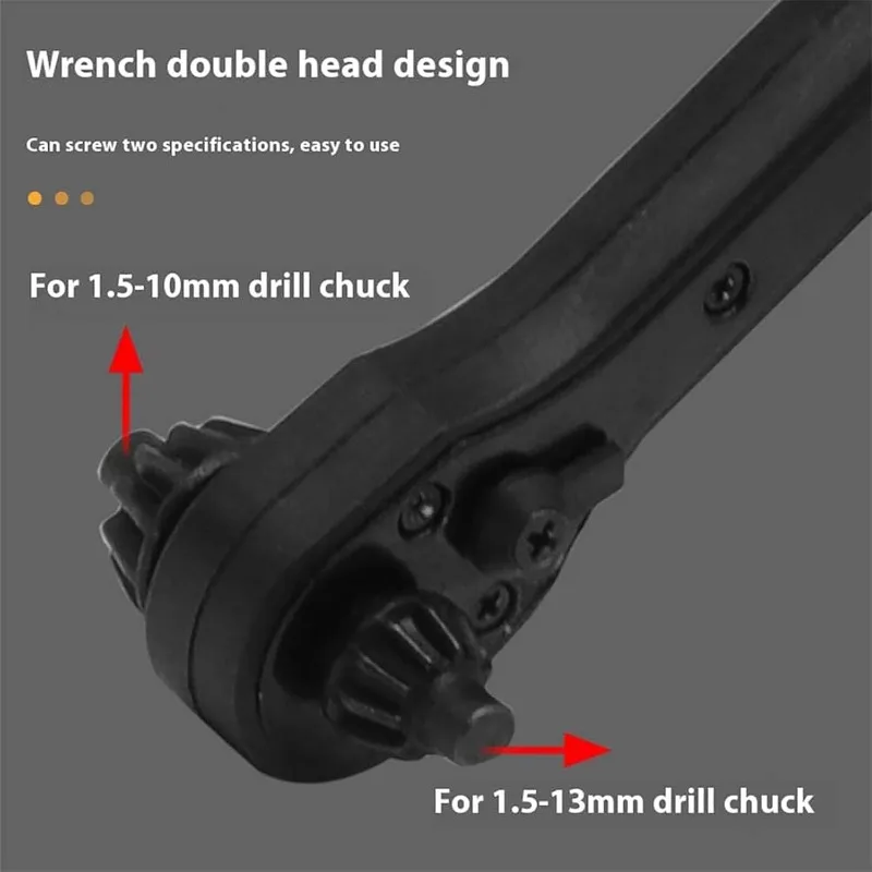 مفتاح ربط مثقاب السقاطة 2 في 1 - أداة استبدال مفتاح تشاك المثقاب العالمي لمعظم التدريبات الكهربائية والأدوات الكهربائية