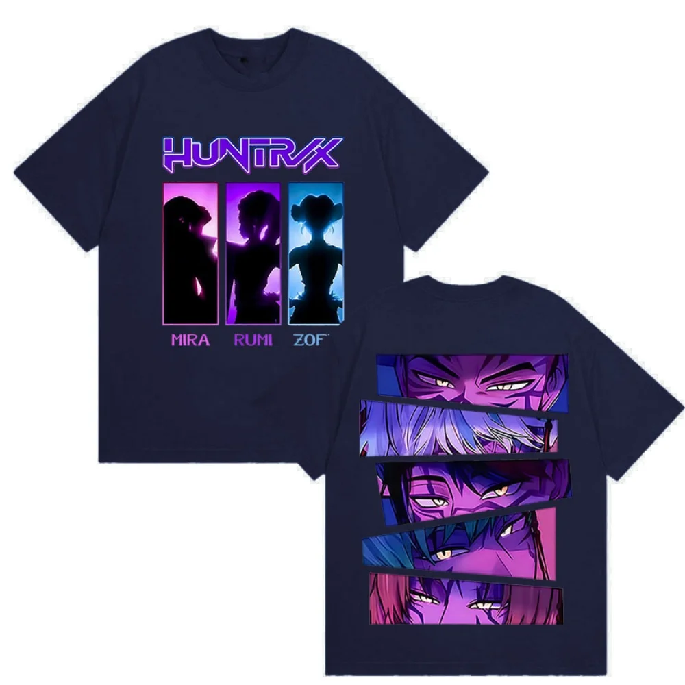 

K-pop Demon Hunters Film Graphic Print T Shirts Unisex Clothing Fashion Oversized T Shirt High Quality T-Shirt kpop demon hunter