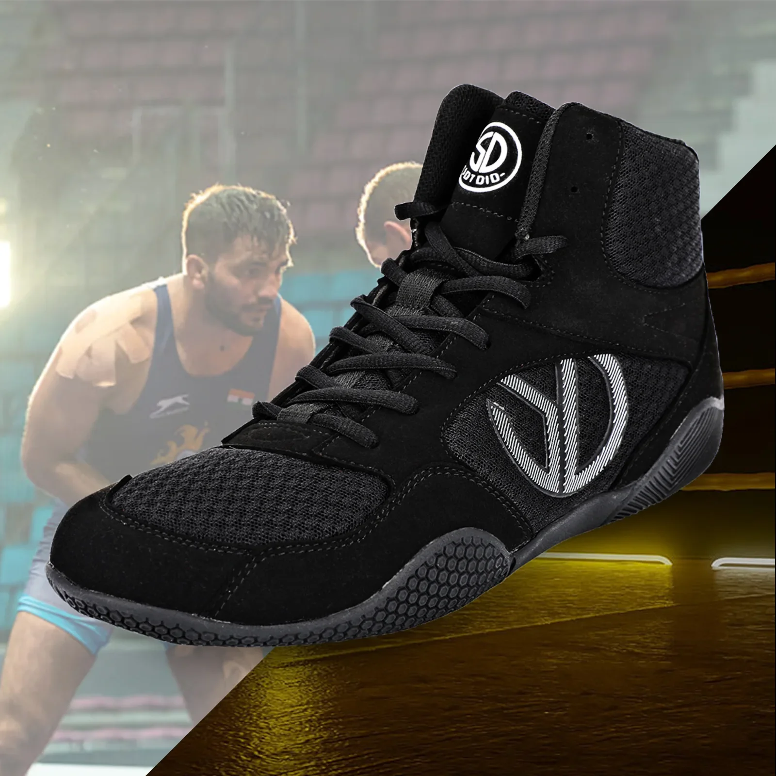 2024 Hot Sale Men Wrestling Shoes Top Quality Gym Shoes Unisex Mesh Breathable Boxing Shoes for Mens Brand Wrestling Boots Boy