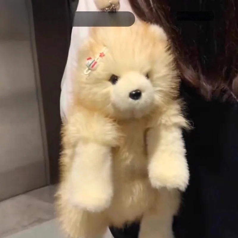 

Reatic Dog Plu Toy Bapa Double oulder Little Dog Doll High End Pluie Fabric Toy for Girls over 8