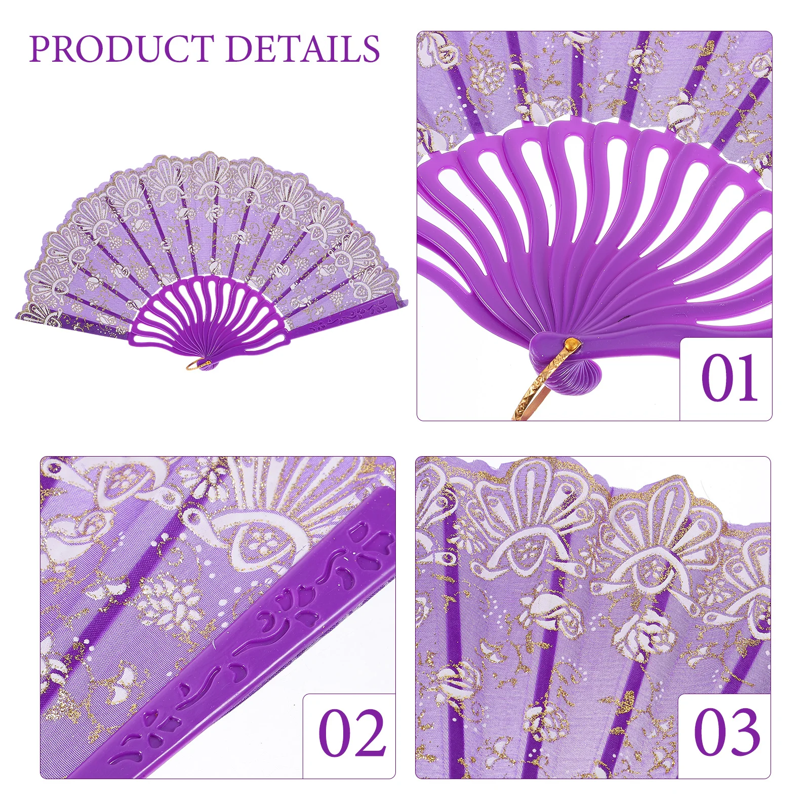 

Small Flower Rose Fan Black Hand Fans for Women Foldable Portable Lace Tea Party Vintage Decorative Craft Fan Store