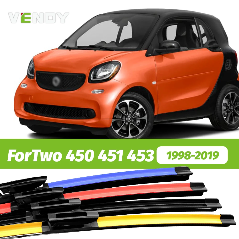 2 stücke Frontscheibe Wischer Klingen Scheibenwischer Für Smart ForTwo 450 451 453 1998-2019 2012 2013 2014 2015 2016 2017 2018
