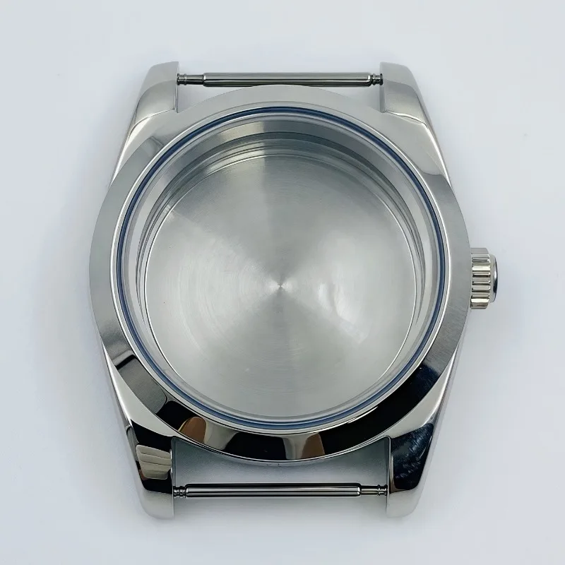 36/39MM Journal for Dogtooth Ring Case Oyster Stainless Steel Case Rounded Edge Watch Case Sapphire for NH35 Movement