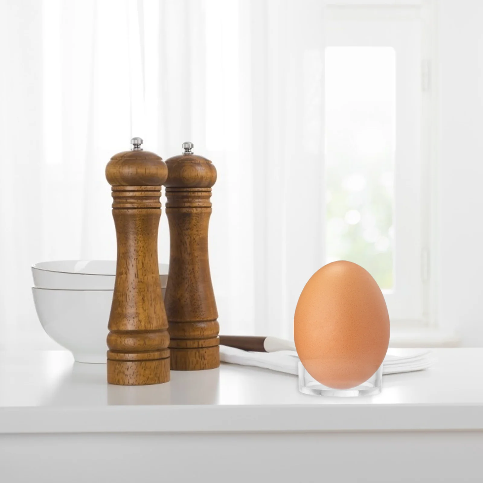 15 قطعة من حامل عرض الأكريليك الشفاف متين لكرات الجولف والبيسبول وكرات التنس والبيض وعرض المكتب المنزلي #6