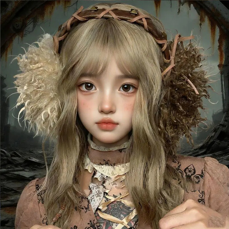 غطاء للأذنين أصلي على الطراز القوطي للدفء سلسلة داكنة فاسق مضاد للبرد ثقافي فرعية قابلة للطي قطيفة Y2k غطاء للأذنين ملحقات الشتاء #1