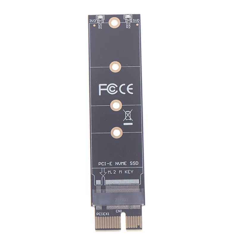 PCIE to M2 Adapter NVMe SSD M2 PCIE X1 Raiser PCI-E PCI Express M Key Connector Supports 2230 2242 2260 2280 M.2 SSD Full Speed