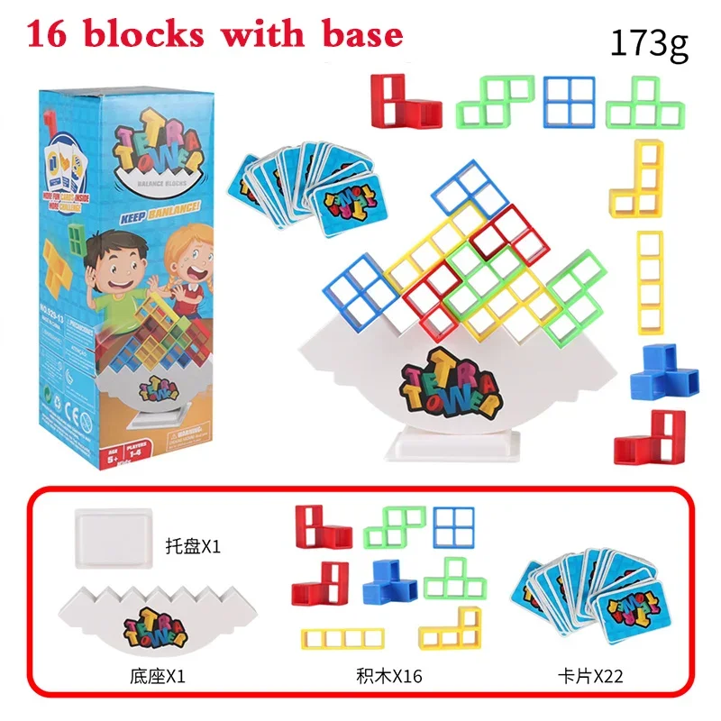 Balance Stacking Board Games Kids Adults Tower Block Toys for Family Parties Travel Games Boys Girls Puzzle Buliding Blocks Toy