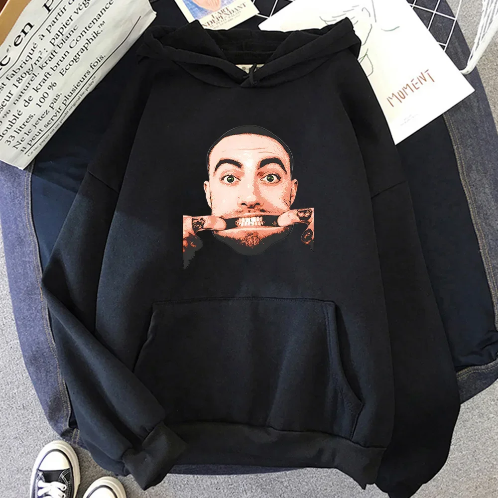 Macc Miller Self Funny Face Photo Booth Graphic Anime Clothing Man 2023 Hot Sale Fashion Casual 90s Autumn/Winter Sweatshirts