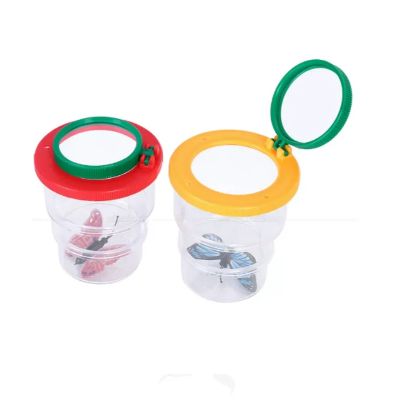 Insect Observation Box Children's Catching and Collecting Device with Magnifying Telescope Multi-functional Outdoor Explorations