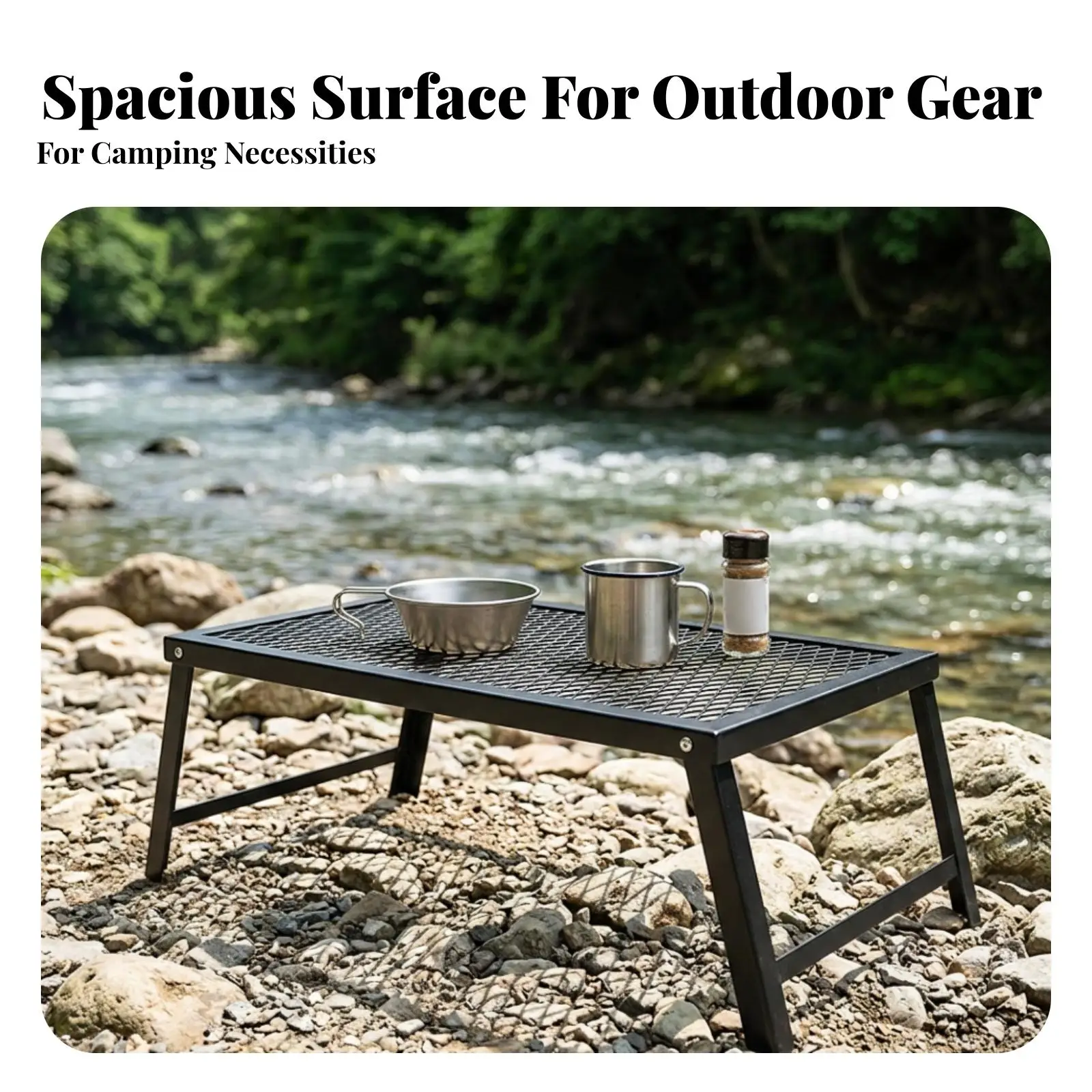 Portable Camping Table | Folds Flat for Storage, Space-Saving Design, network