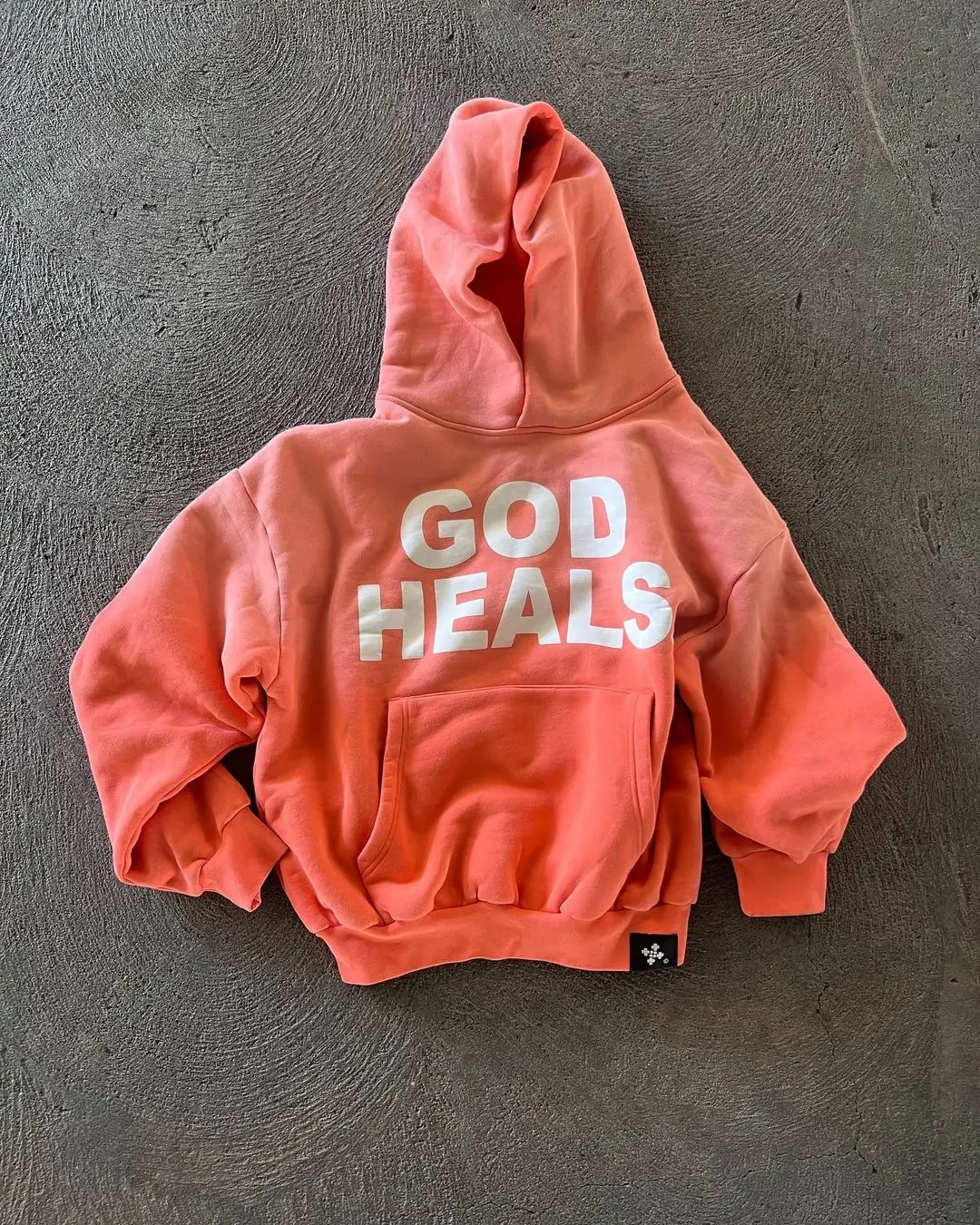 Vintage Streetwear God heals Painting Printed Oversized Street Hoodies Women Sweatshirt Harajuku 2024 New Y2k Tops Men Clothing