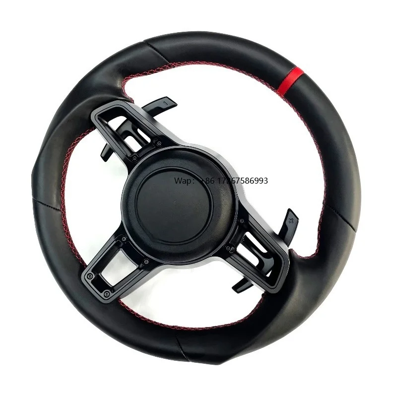 

High Quality Carbon Fiber Leather Steering Wheel for Panamera Macan Cayman 911 718