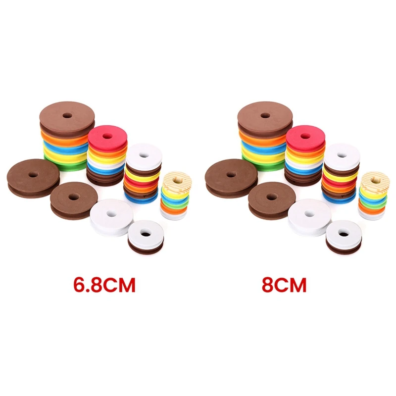 100PCS Round Spools Foam Big Spool Fishing Reel Spool Fishing Spools Fishing Tackle Random Color Foam