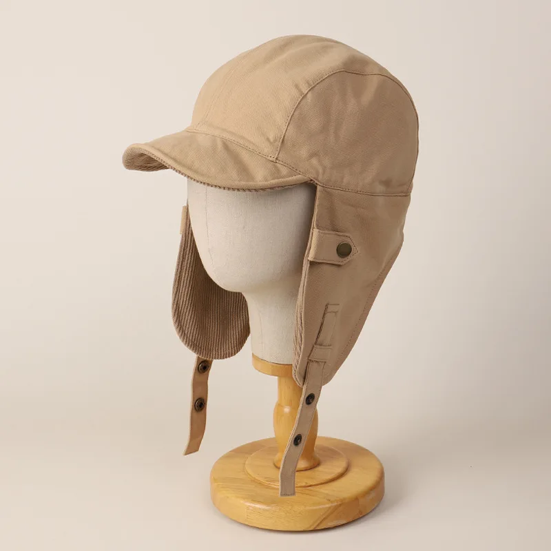 

Bomber Hat Earflap Men Women Autumn Winter Warm Cap Accessory For Skiing Outdoor Sports Hike