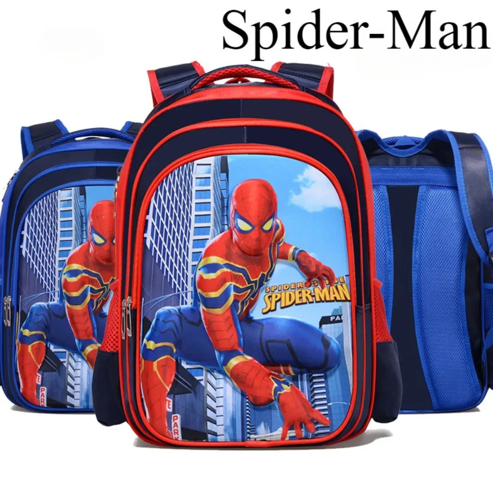 3D Spider Man Backpack for Boys in Grades 1-6 Fashion Design Wear Resistant Durable Comfortable Lightweight Kids Backpack Gift