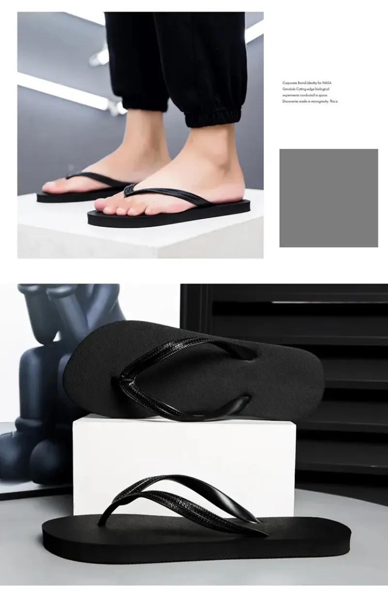 2025 neue Flip-Flops Hausschuhe Männer und Frauen Sommer Anti-skid Outdoor Korea Casual Licht Strand Sandalen Haushalts Slipper größe 36-47 – Detail 4