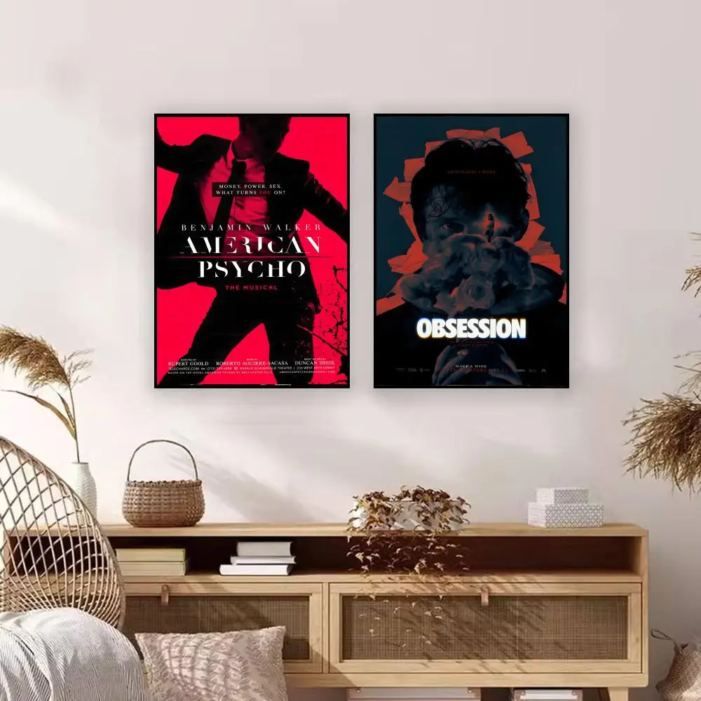 Movie A-American Psycho Poster Graffiti Art Posters, Chic Wall Decor for Home, Studio, Office & Coffee Shop