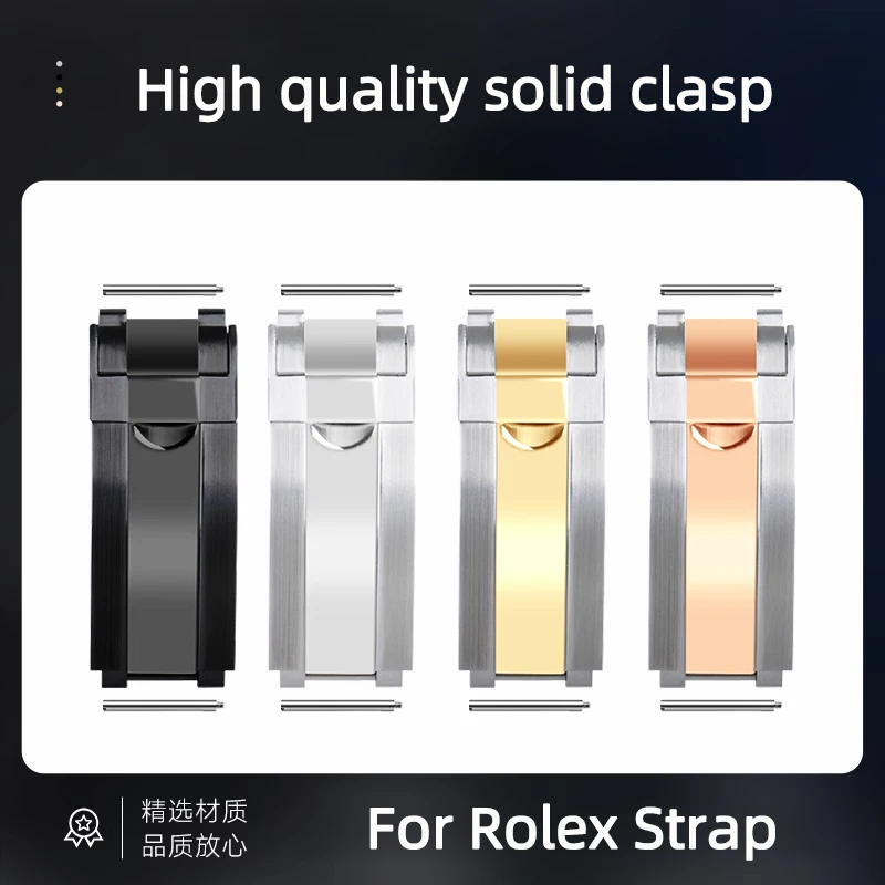 9X16mm 9x9mm Watch Clasp for Rolex DAYTONA SUBMARINER GMT WatchBand Luxury Buckle Stainless Steel Fine tuning Pull Button Buckle