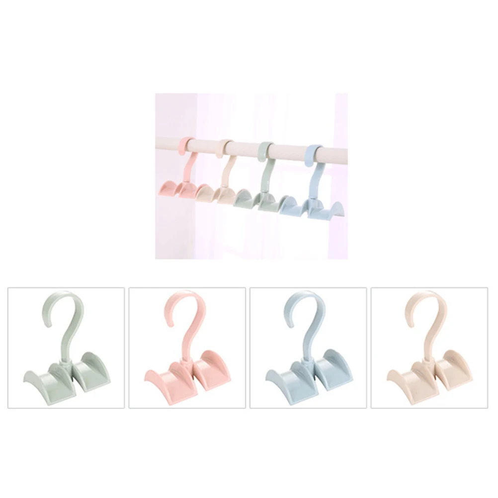 

5Pcs Closet Organizer Hanger Hook Bag Hanger Rotated Storage Rack Wardrobe Creative Coat Tie Holder