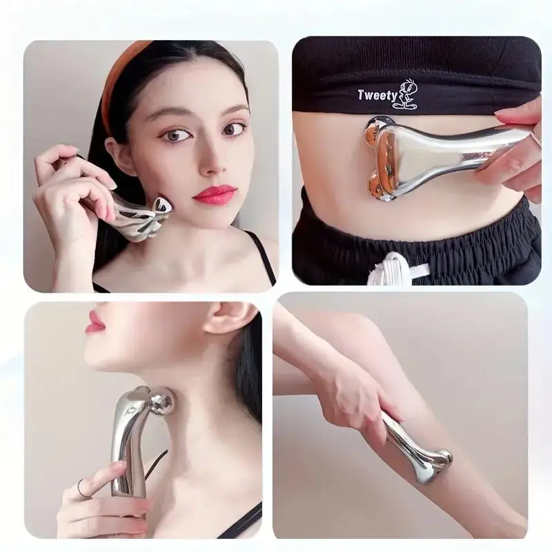 Microstroom Facial Roller Afslankapparaat Face Lift Massager Huidverstrakkingstool Elektrische verjonging voor thuisgebruik