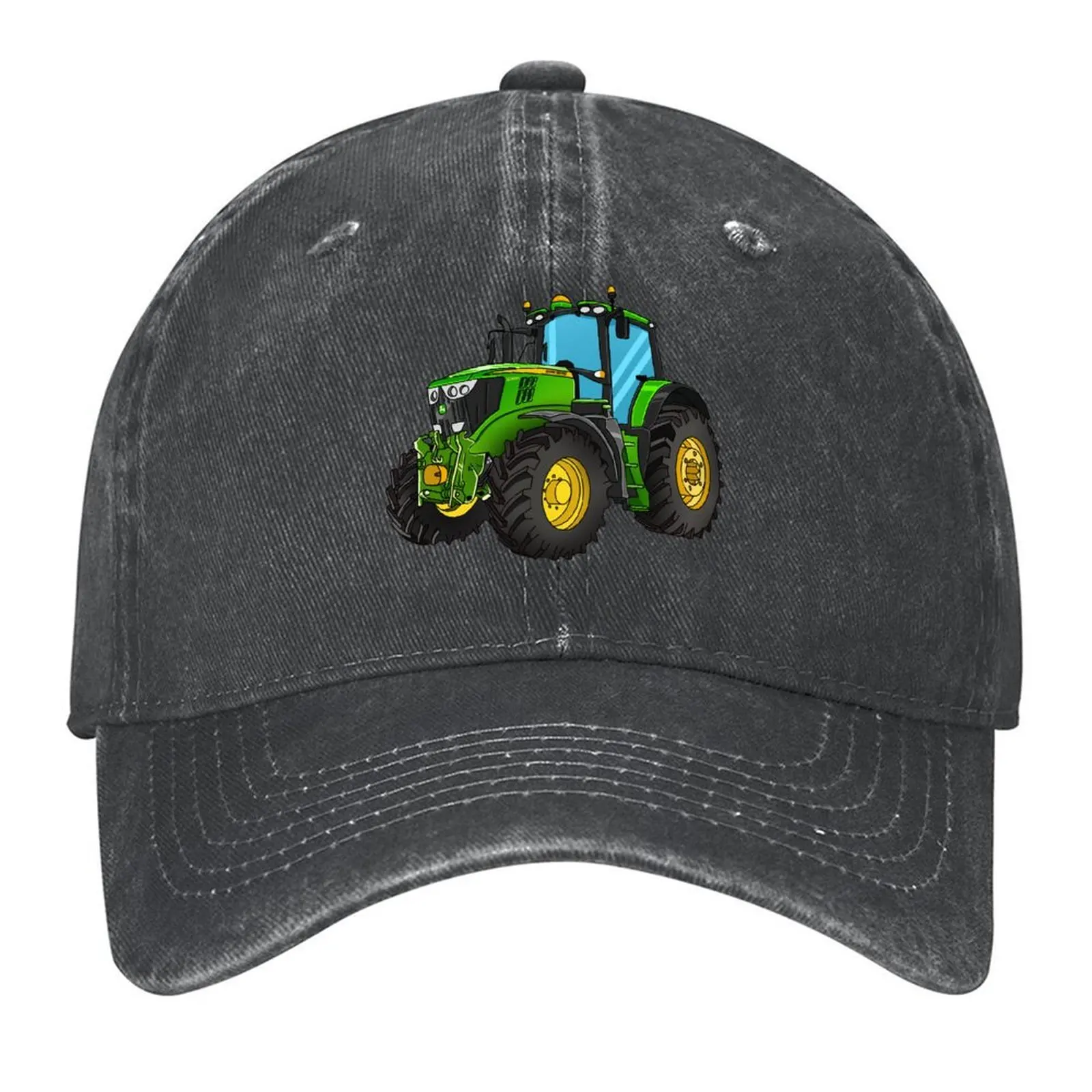 

Tractor Green Tractor Drawing Baseball Cap custom caps hiking hat tactical cap Thermal Visor Mens Women's