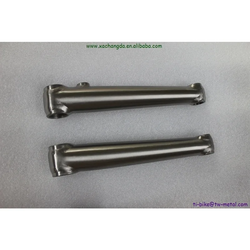 Titanium Bmx Cranks In 19mm Dia And 48T 180mm Length