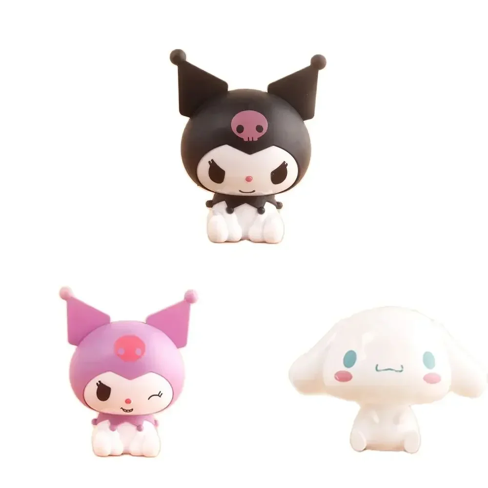 

Фигурка Kuromi 8 см, кавайная Sanrio аниме, кукла коричная «сделай сам», украшение для торта, рождественские подарки на день рождения для девочек и детей