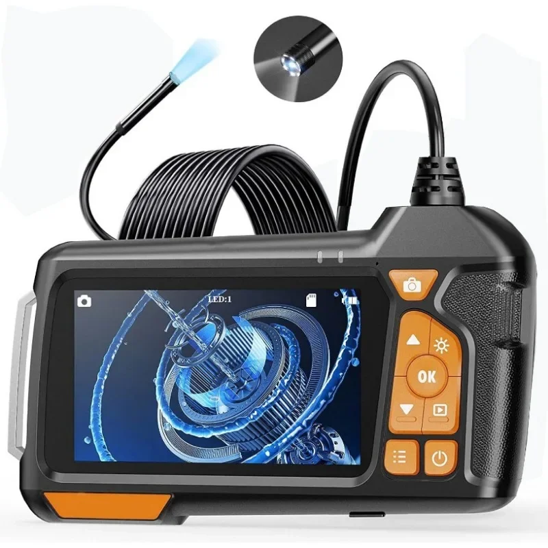 

New 4.5-Inch IPS Screen Industrial Endoscope 1080P HD Handheld Endoscope for Auto Repair Pipeline Inspection