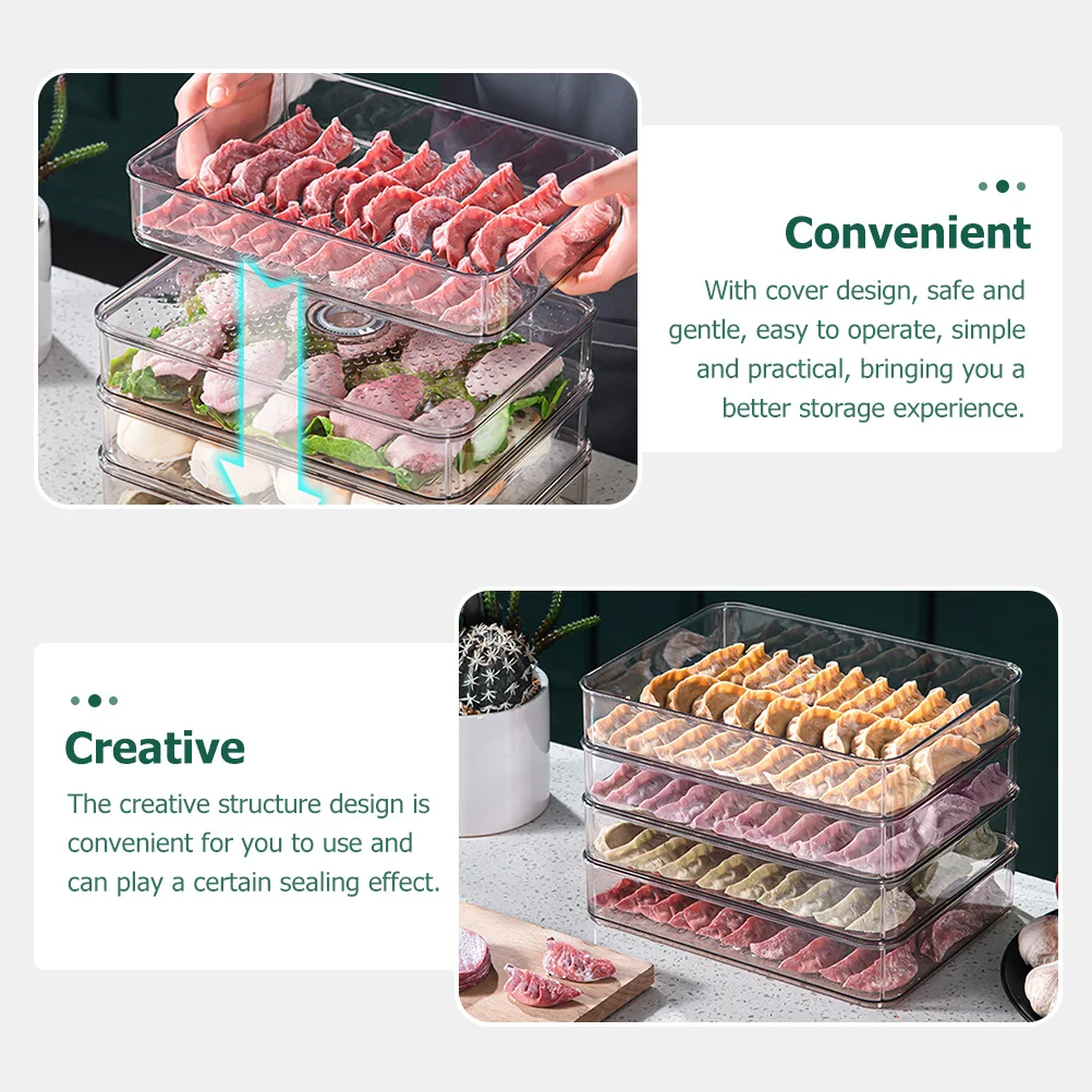 

1Pcs Dual-Layer Freezer Storage Box Refrigerator Crisper Food Storage Container Home Organization Refrigerator Box