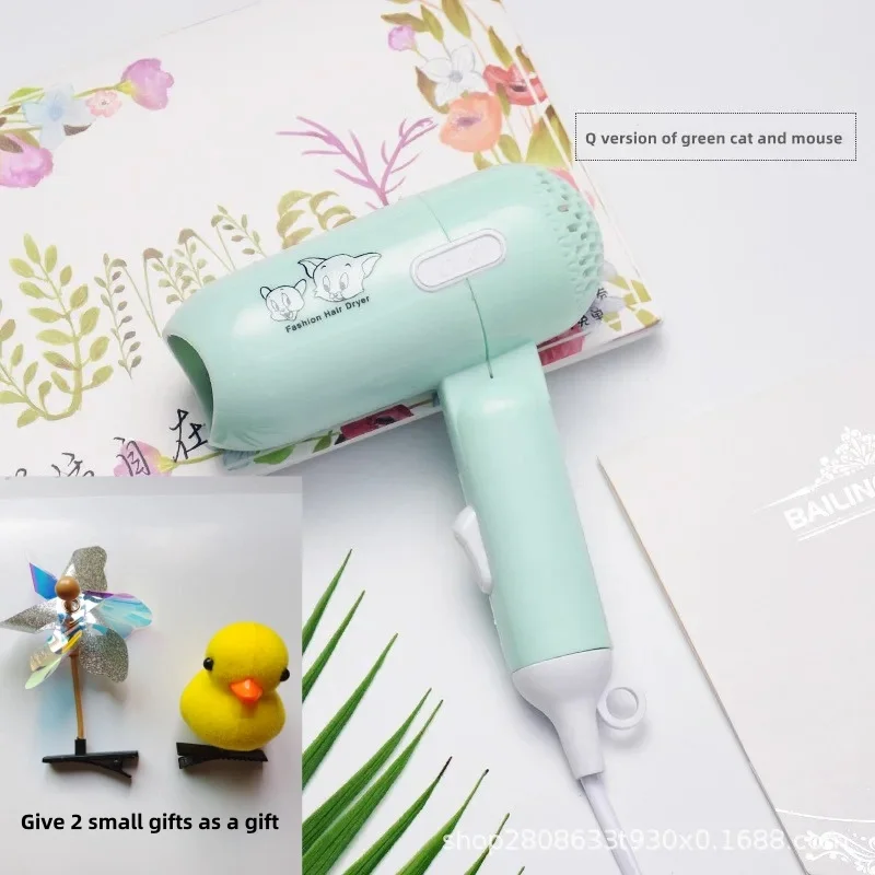 ファッションミニ折りたたみヘアドライヤー 400 ワット低電力放射線