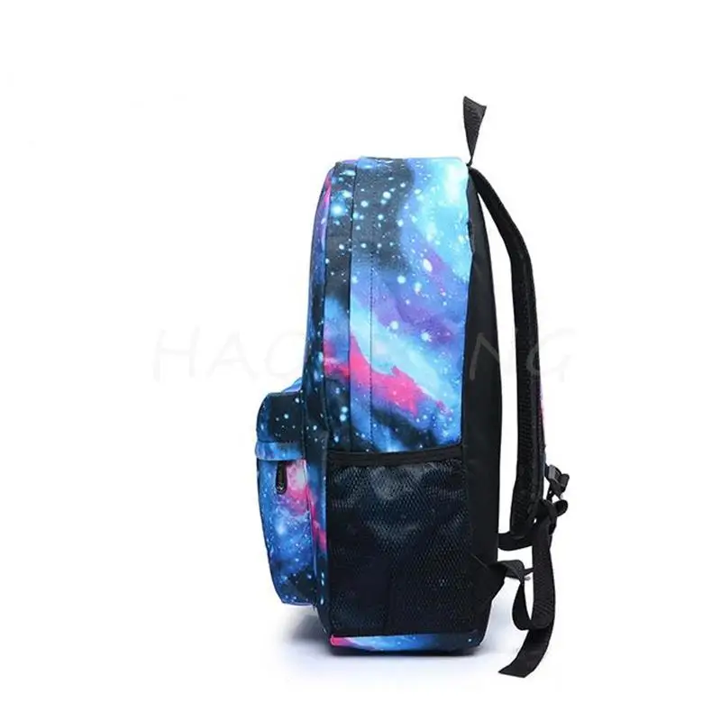 Hot CR7 Luminous Print Backpack For Teenager Girls Boy School Bag Laptop Rucksack School Gift Knapsack With Pencil Case 3Pcs Set