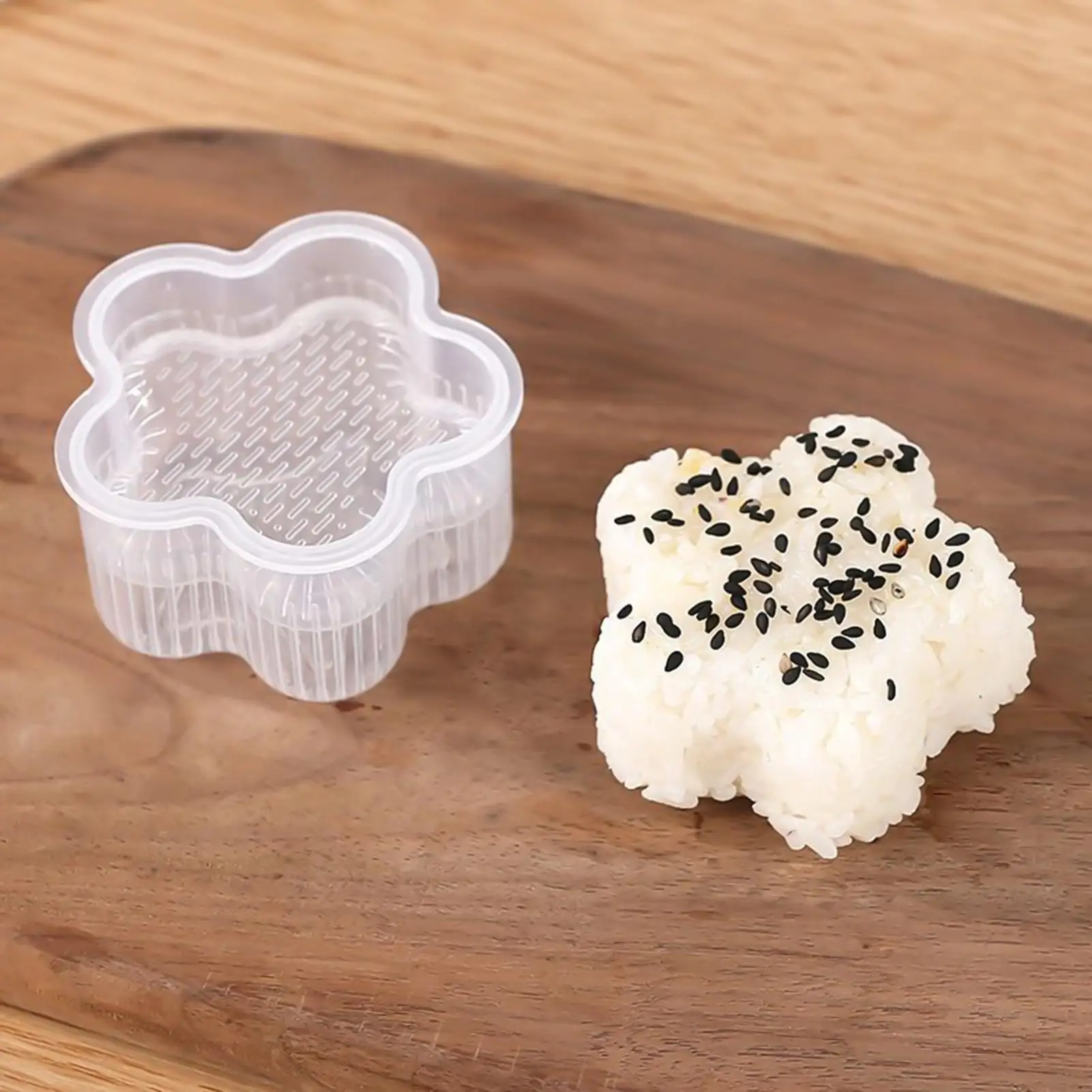 8Pcs Sushi Mold Rice Ball Molds Press Sushi Maker Triangle Mould Japanese Onigiri Rice Ball Bento Gadget Kitchen Accessories