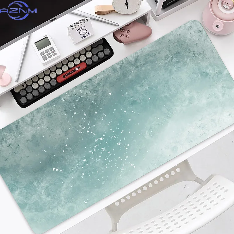 Advanced Sense Gradual Change Smudge Mouse Pad Oversized Fresh Green Simple Ins Wind Computer Desk Table Pad Keyboard Pad