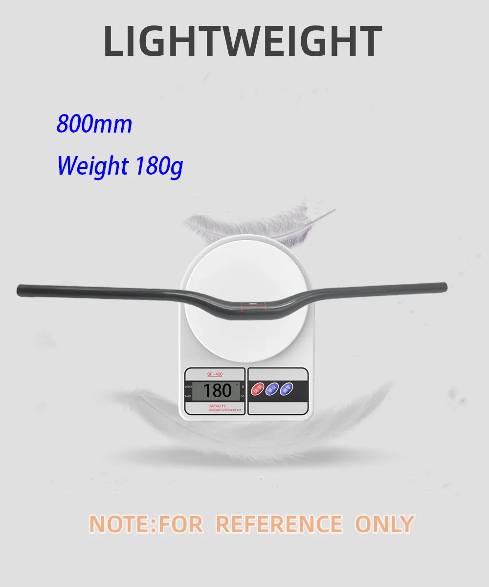 T800 Robuster 3K MTB Vollcarbon-Lenker 35mm 600-800mm Mountainbike Flachlenker Fahrradrahmenteile – Detail 6