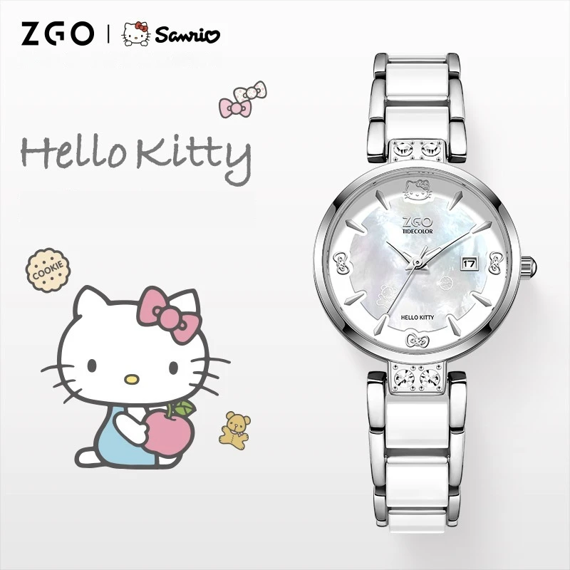 Watch Sanrio Collaborates Hello Kitty Watch Retro Classic Alloy Women\'S New Niche Temperament Quartz Watch Women Birthday Gift