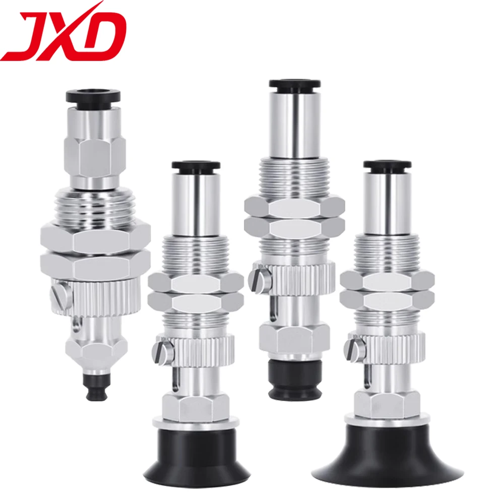 JXD PISCO VPC-2/3/4/6/8/10/15/20/30/40/50RN/BN-4J/6J Black NBR Industry Vacuum Suction Cup With Connecting Rod