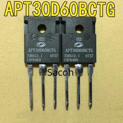 

Refurbished Original 10Pcs/Lot APT30D60BCTG APT30D60BCT 30D60BCT APT30DQ60BCTG TO-247 FRED Fast Recovery Epitaxial Diode