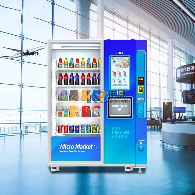 2024 New Arrived Vending Machines Snack And Drinks Elevator Food And Drink Vending Machine With Robotic Arm